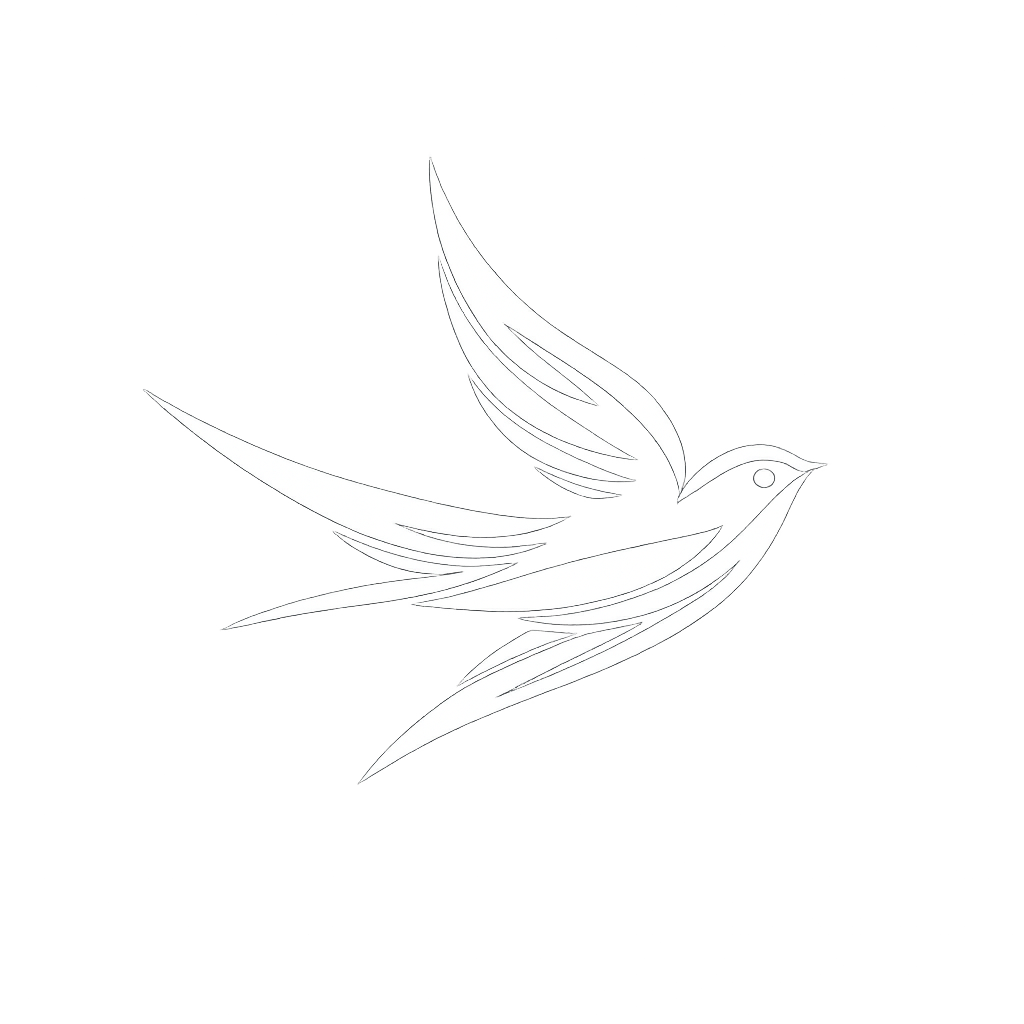 Pride Clothing Co Swallow Logo